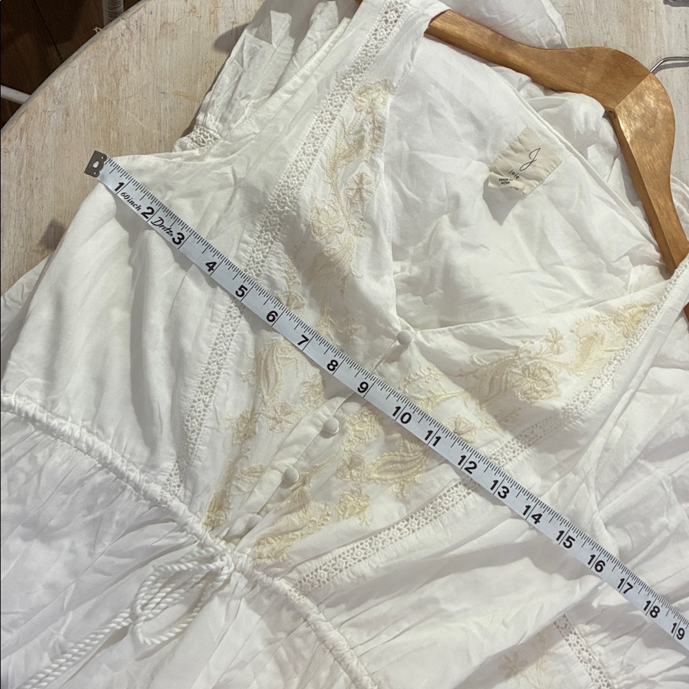 Joie Cream Maxi Dress with Tassel Tie - Picture 6 of 12